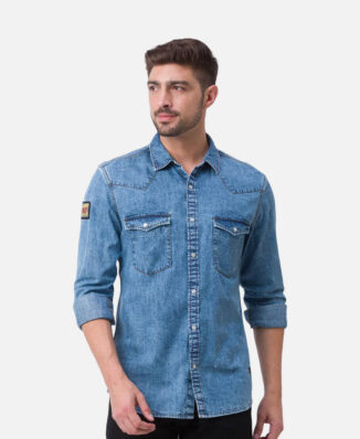 Men Slim Fit Solid Casual Shirt